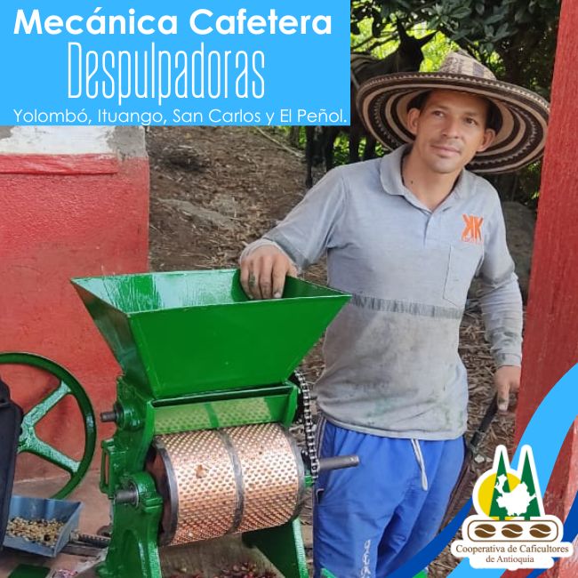 Taller de despulpadoras: Yolombó, Ituango, San Carlos y El Peñol.