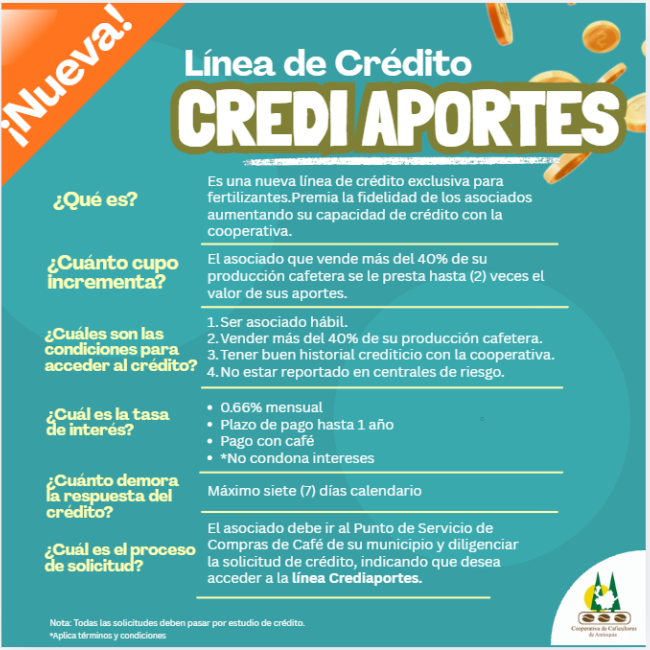 ¡Nueva línea de crédito para asociados!