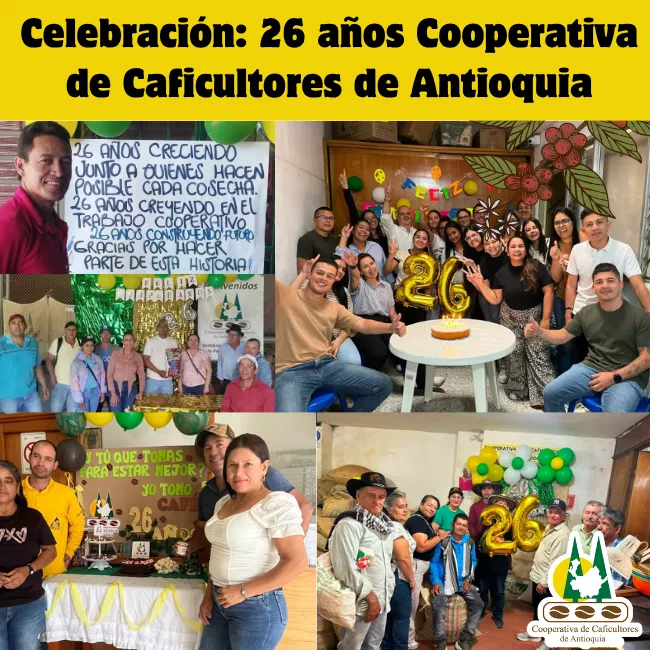 Celebración: 26 años Cooperativa de Caficultores de Antioquia